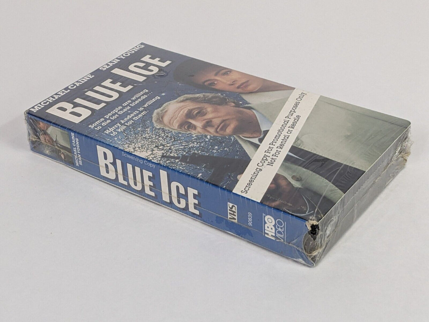 Blue Ice HBO Video VHS Tape Sealed Screening Copy Michael Caine Sean Young RARe