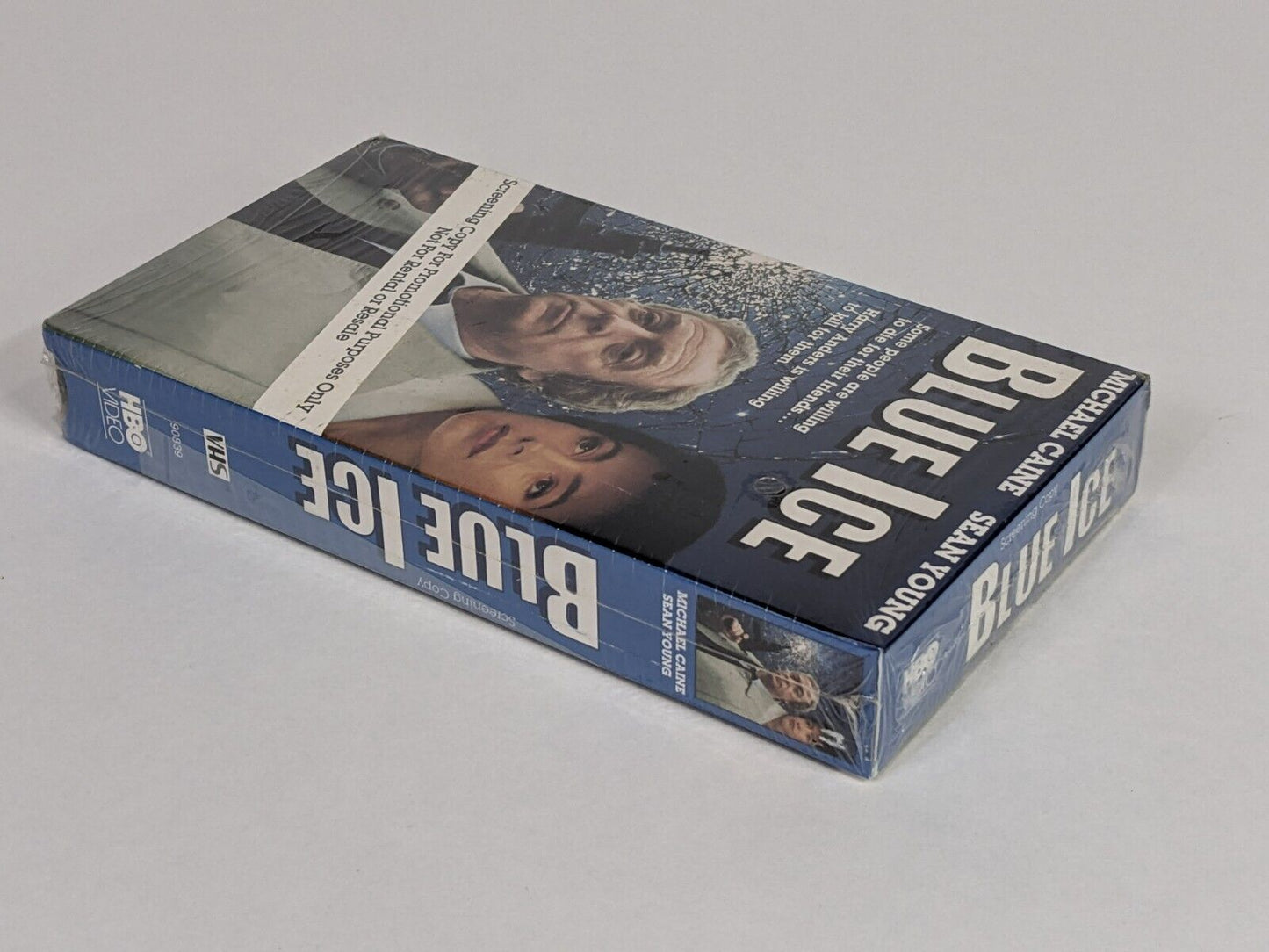 Blue Ice HBO Video VHS Tape Sealed Screening Copy Michael Caine Sean Young RARe