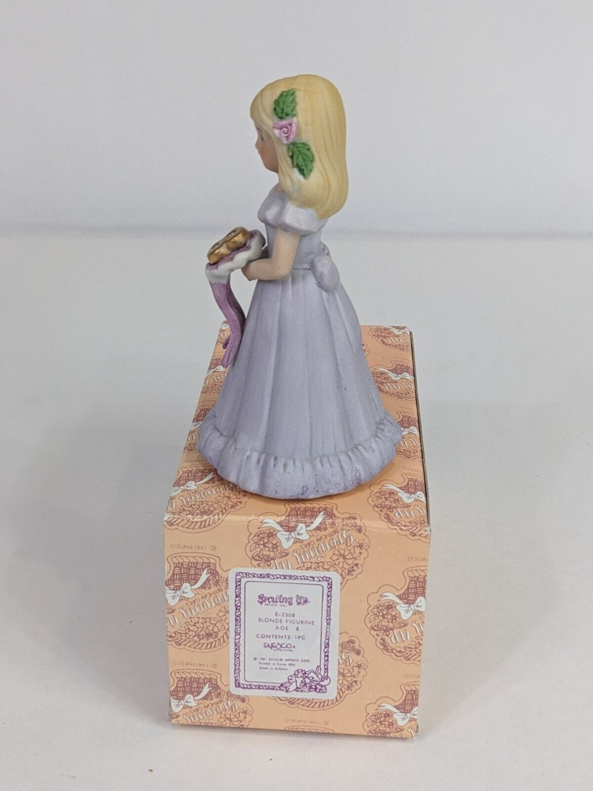 Growing Up Birthday Girls E-2308 Blonde Figurine Age 8 Enesco Home Display Decor