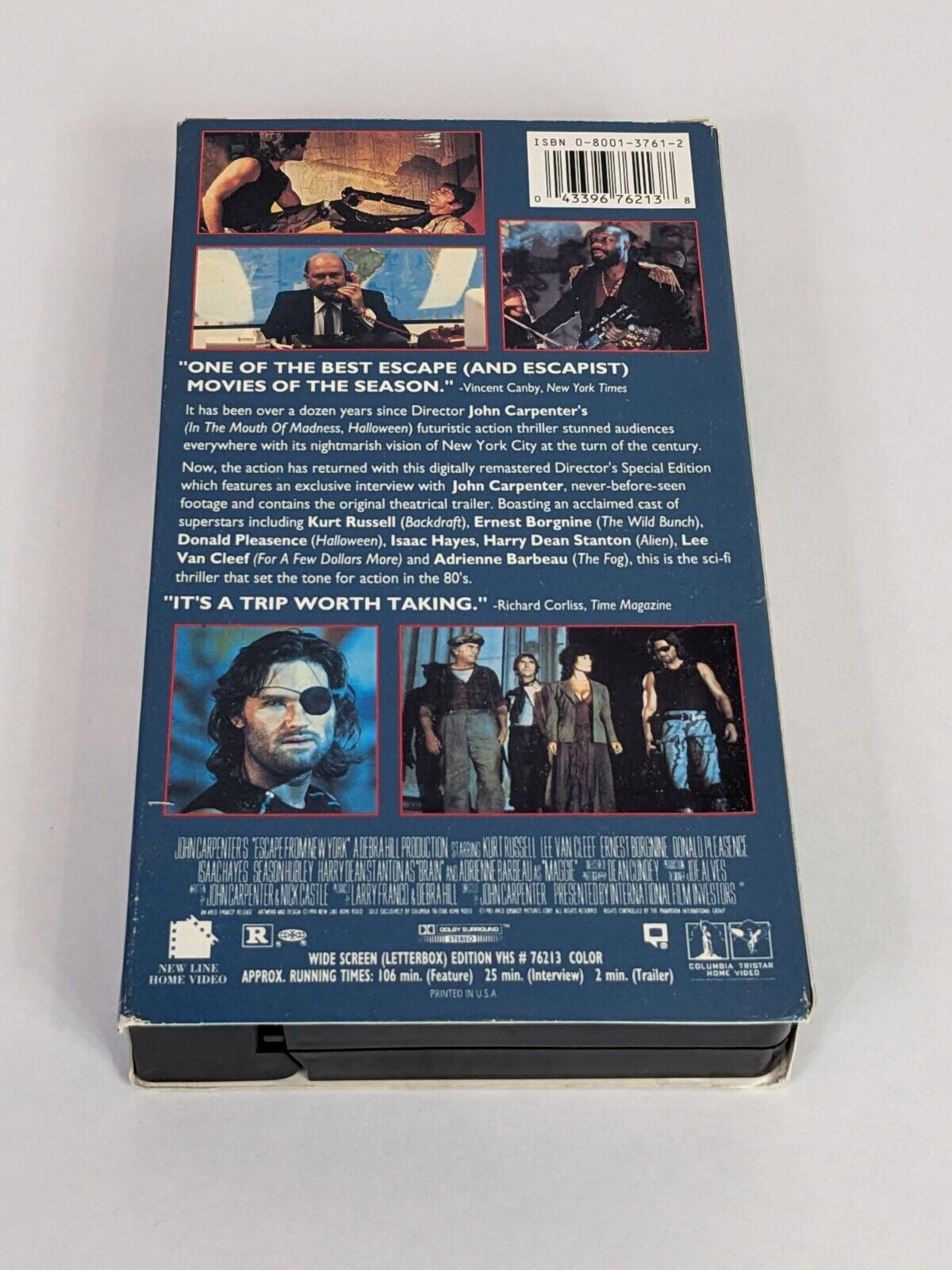 Escape From New York Director's Special Edition VHS RARE Promotional Video