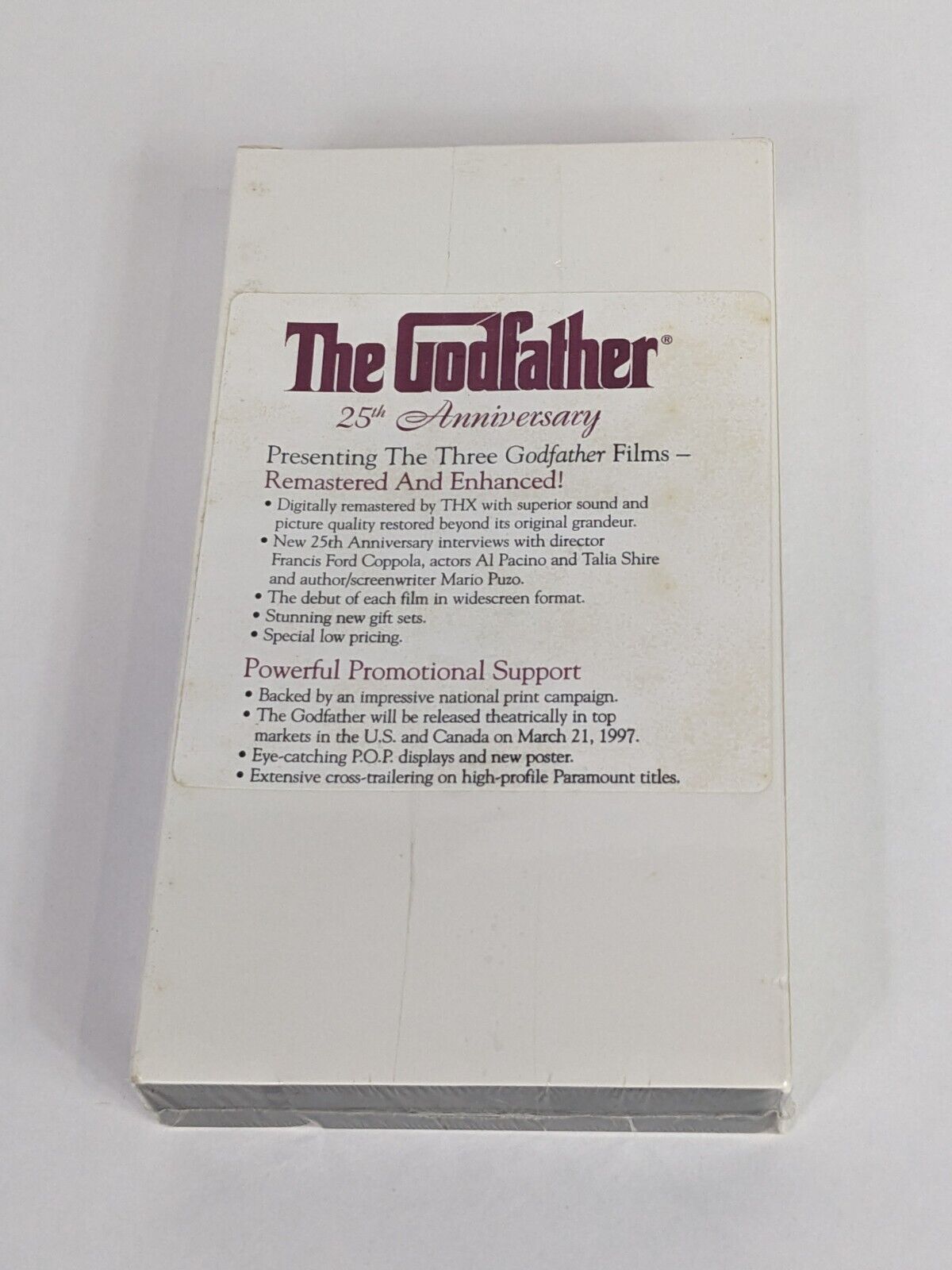 The Godfather 25th Anniversary Interview Footage Paramount Pictures RARE