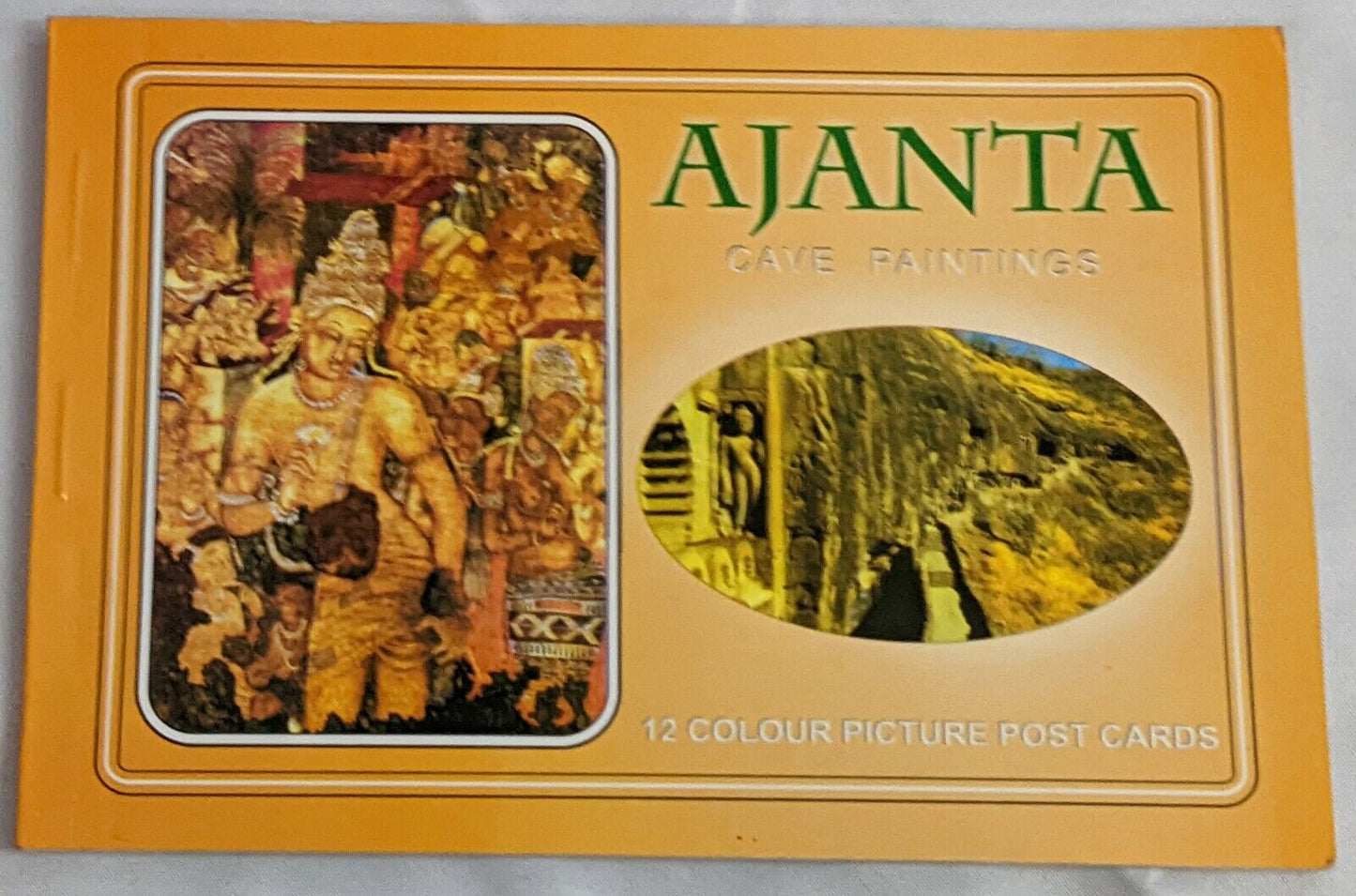 Ajanta India Cave Paintings 12 Colour Picture Collectible Post Cards