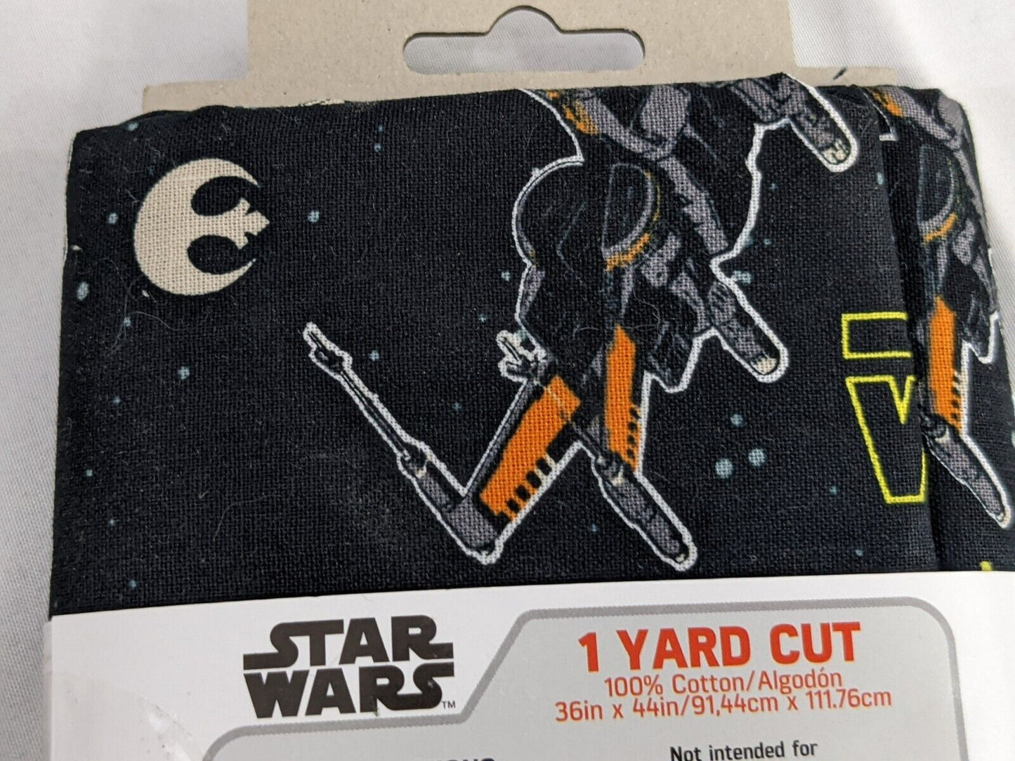 Disney Star Wars 1 Yard Cut Fabric 100% Cotton 36 x 44 inches Black 7360241YC1WM