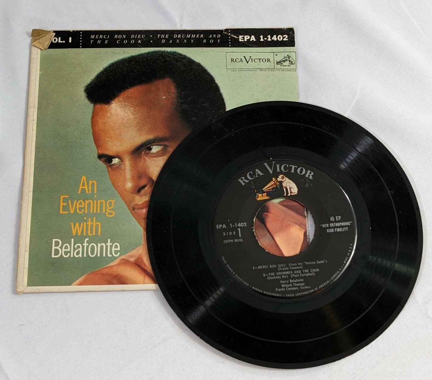 Harry Belafonte An Evening With Belafonte Vinyl LP 33 RCA Victor EPA 1-1402