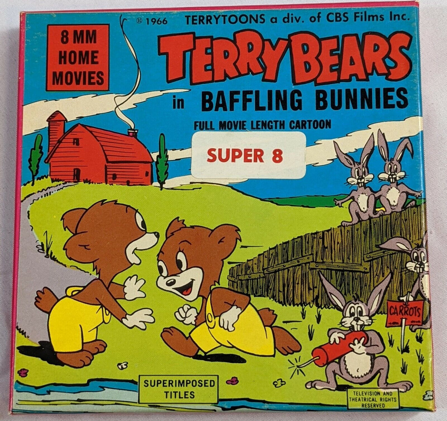 Terrytoons Terry Bears in Baffling Bunnies Full Movie Length Cartoon Super 8