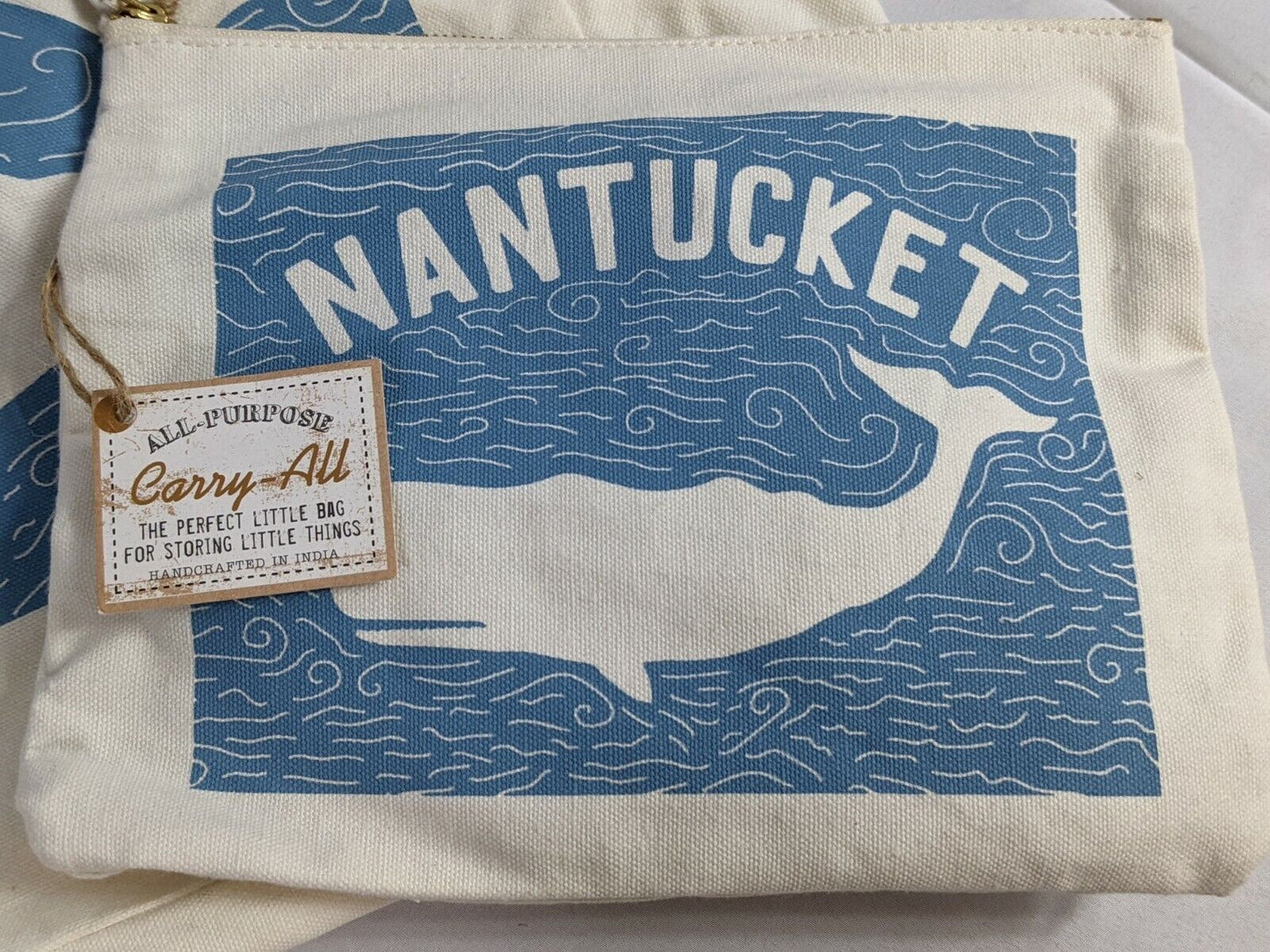 Nantucket Large Reusable Canvas Tote Bag & All-Purpose Carry-All