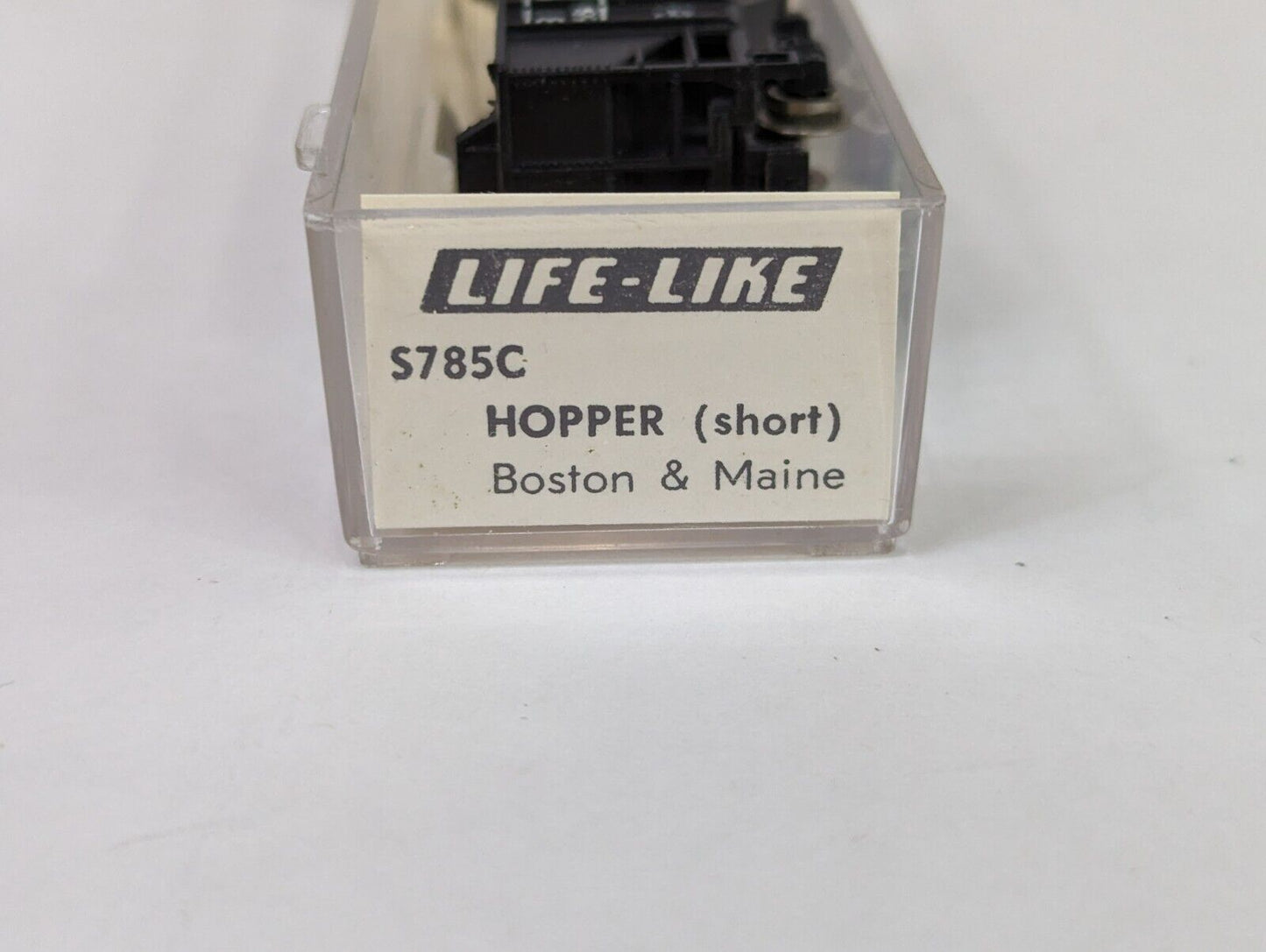 Life-Like N-Scale S785C Hopper Short Boston & Maine Twin Bay Open BM568287 Black