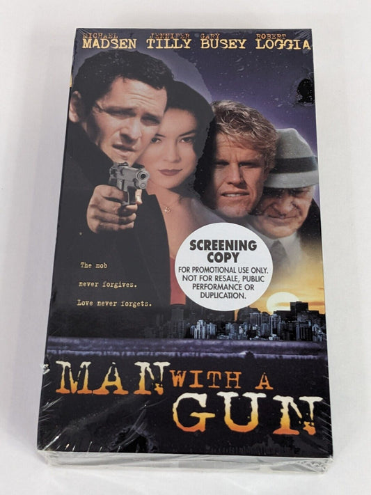 RARE Man With A Gun Screening Copy 1996 VHS Tape Michael Madsen