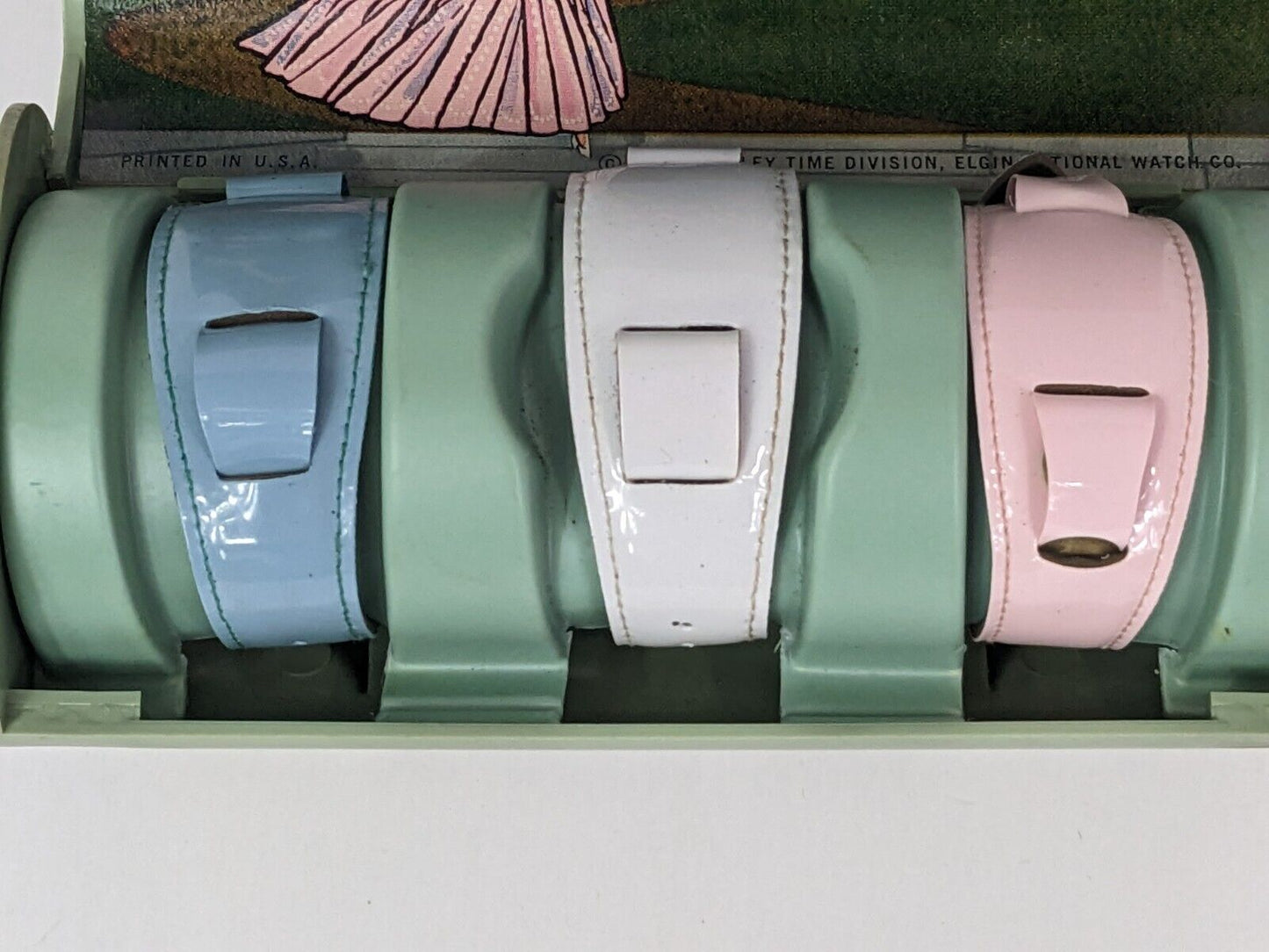 Bradley Cinderella Wristwatch Strap Only Lot of 3 Pink White Blue with Case