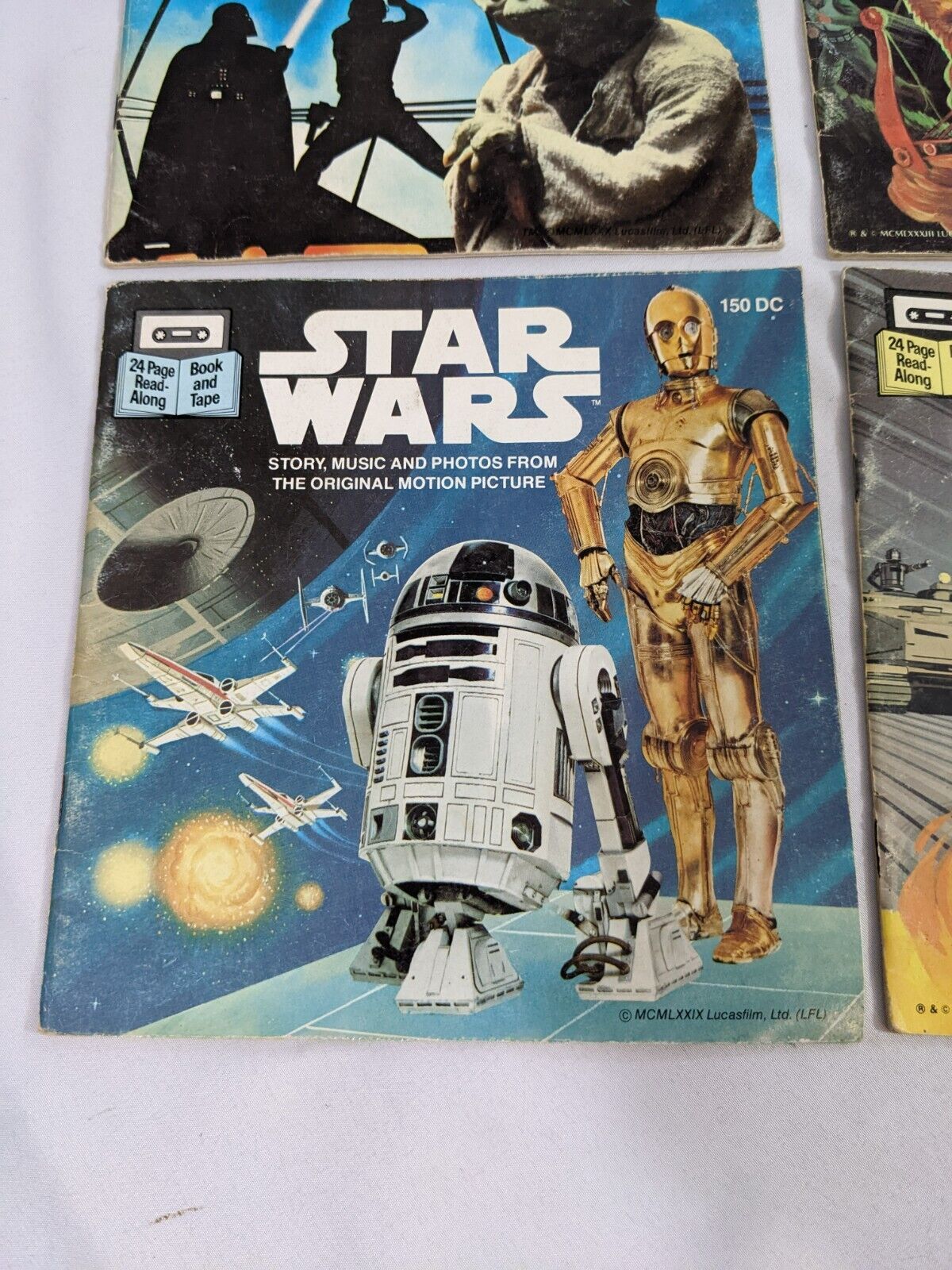 Star Wars 24-Page Read-Along Book Lot of 6 Collectibles