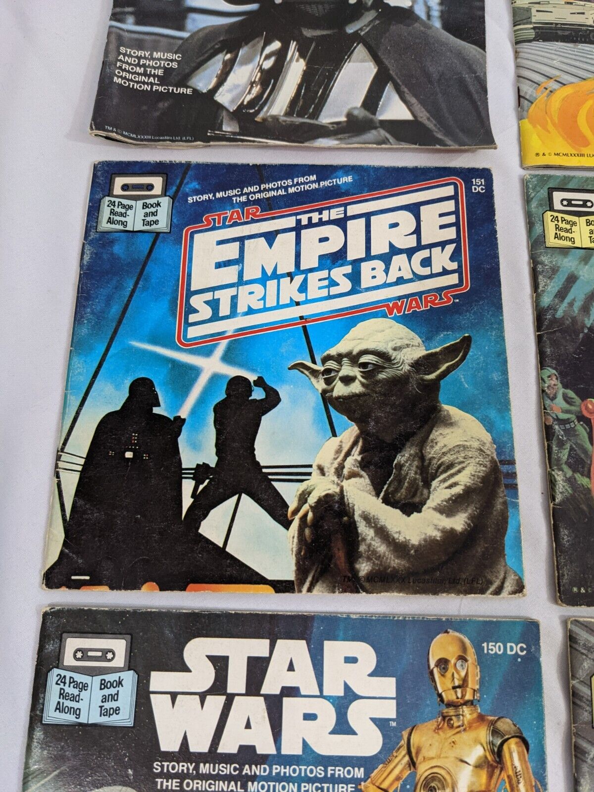 Star Wars 24-Page Read-Along Book Lot of 6 Collectibles