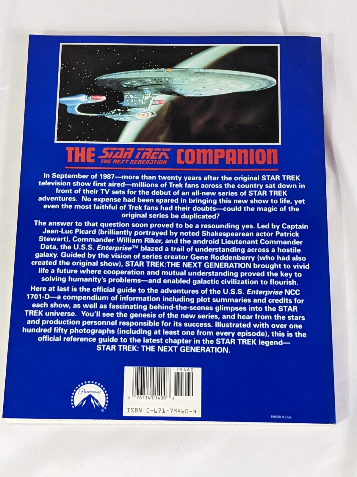 The Star Trek The Next Generation Companion by Larry Nemecek Complete TV Guide