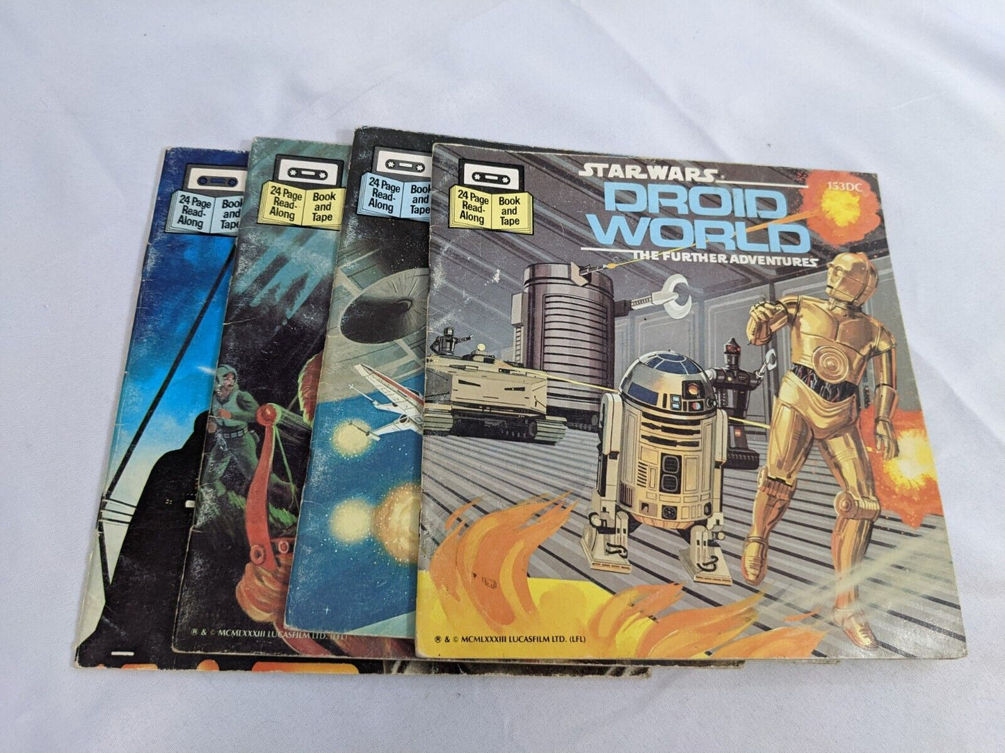 Star Wars 24-Page Read-Along Book Lot of 6 Collectibles