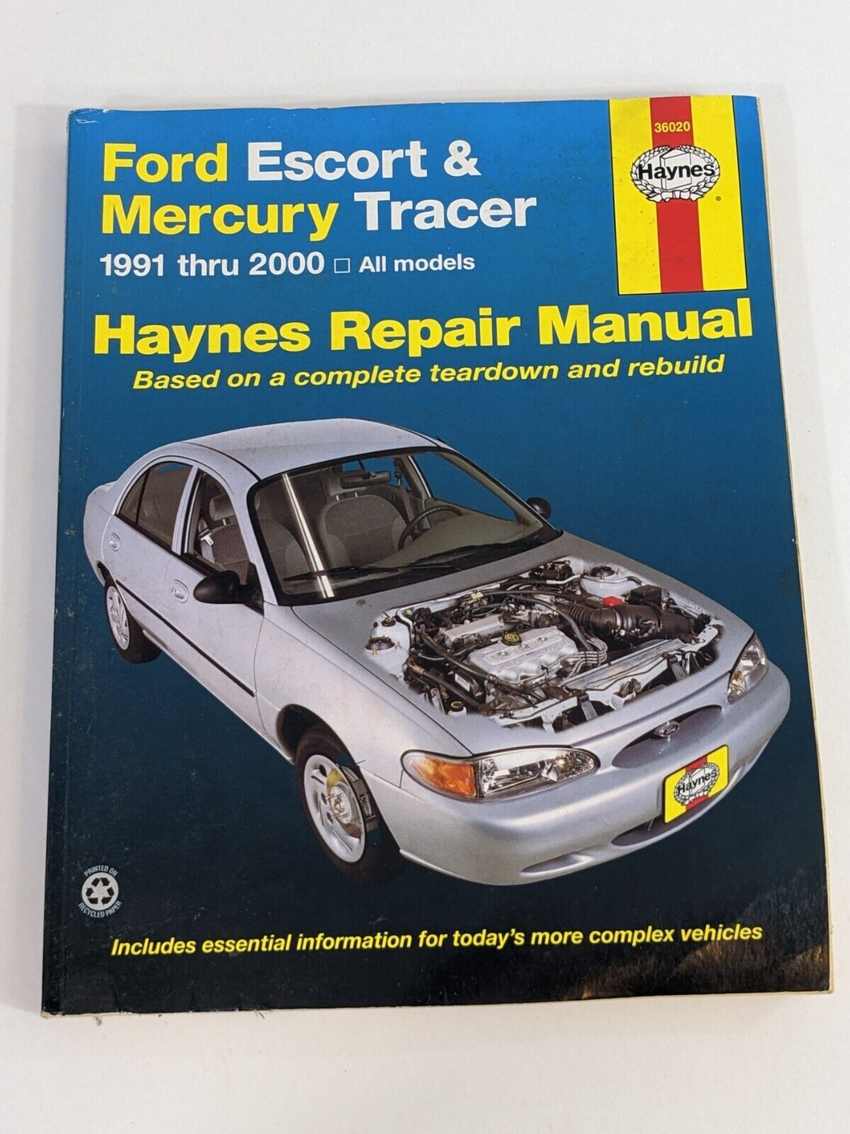 Haynes Repair Manual Ford Escort & Mercury Tracer 1991 thru 2000 Paperback