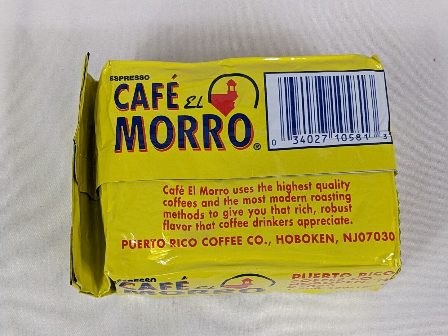 Cafe El Morro Puerto Rico 100% Pure Coffee Espresso 1 Pack 6oz