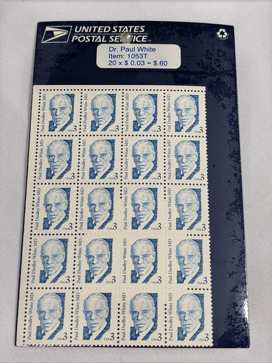 United States Postal Service USPS Postage Stamps Dr. Paul Dudley White MD