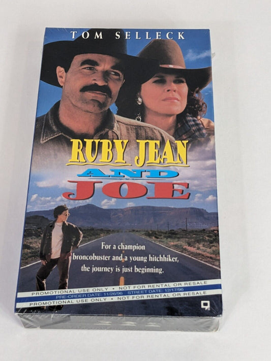 Ruby Jean and Joe Screening Copy VHS Tape Tom Selleck Republic Pictures RARE