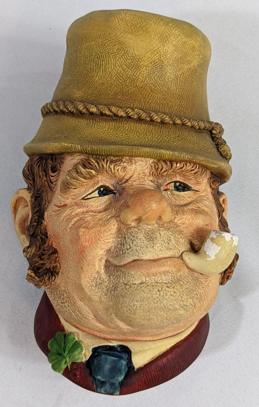 Bossons Chalkware Head Wall Mounted Ornament Paddy Man-Cave Home Room Decoration