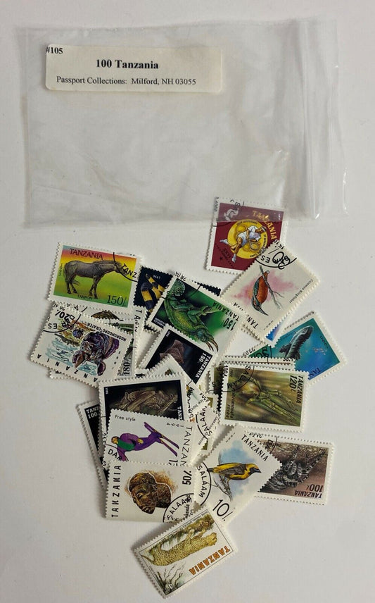 Huge Lot Tanzania British Colony East Africa Collectible Postage Stamps