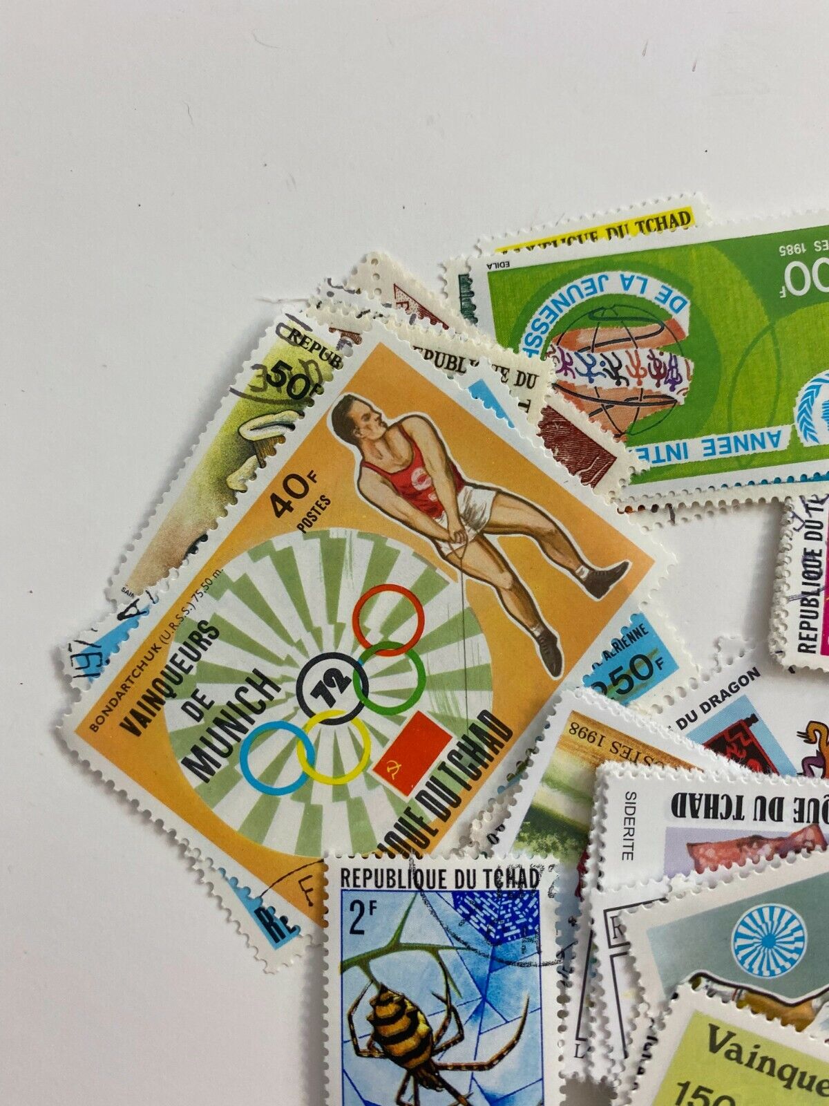 Huge Lot Republic of Chad Central Africa Collectible Postage Stamps