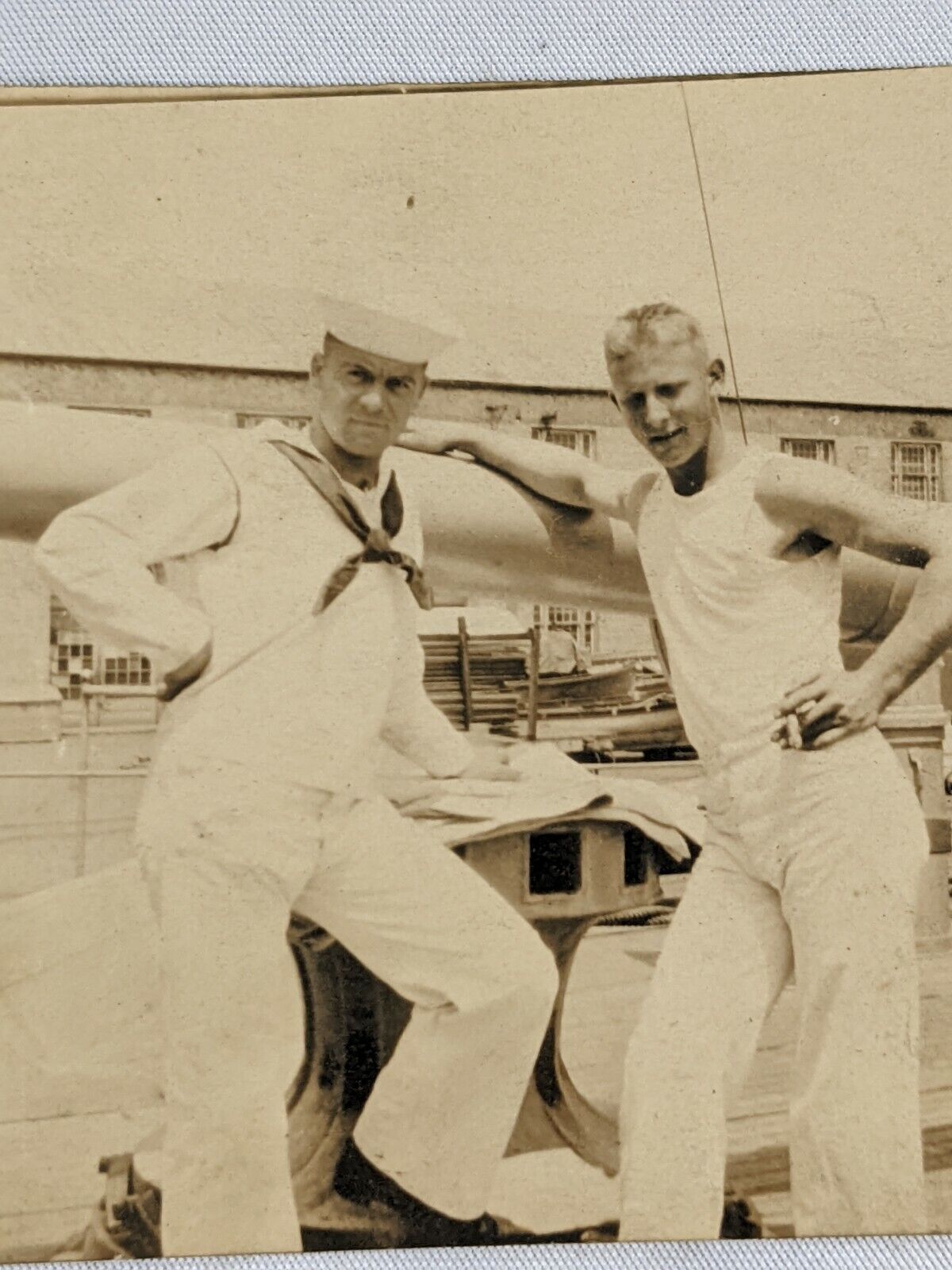 Vintage Crewmates USS Denver Navy Sailors Photograph Jake Watterson & Friend