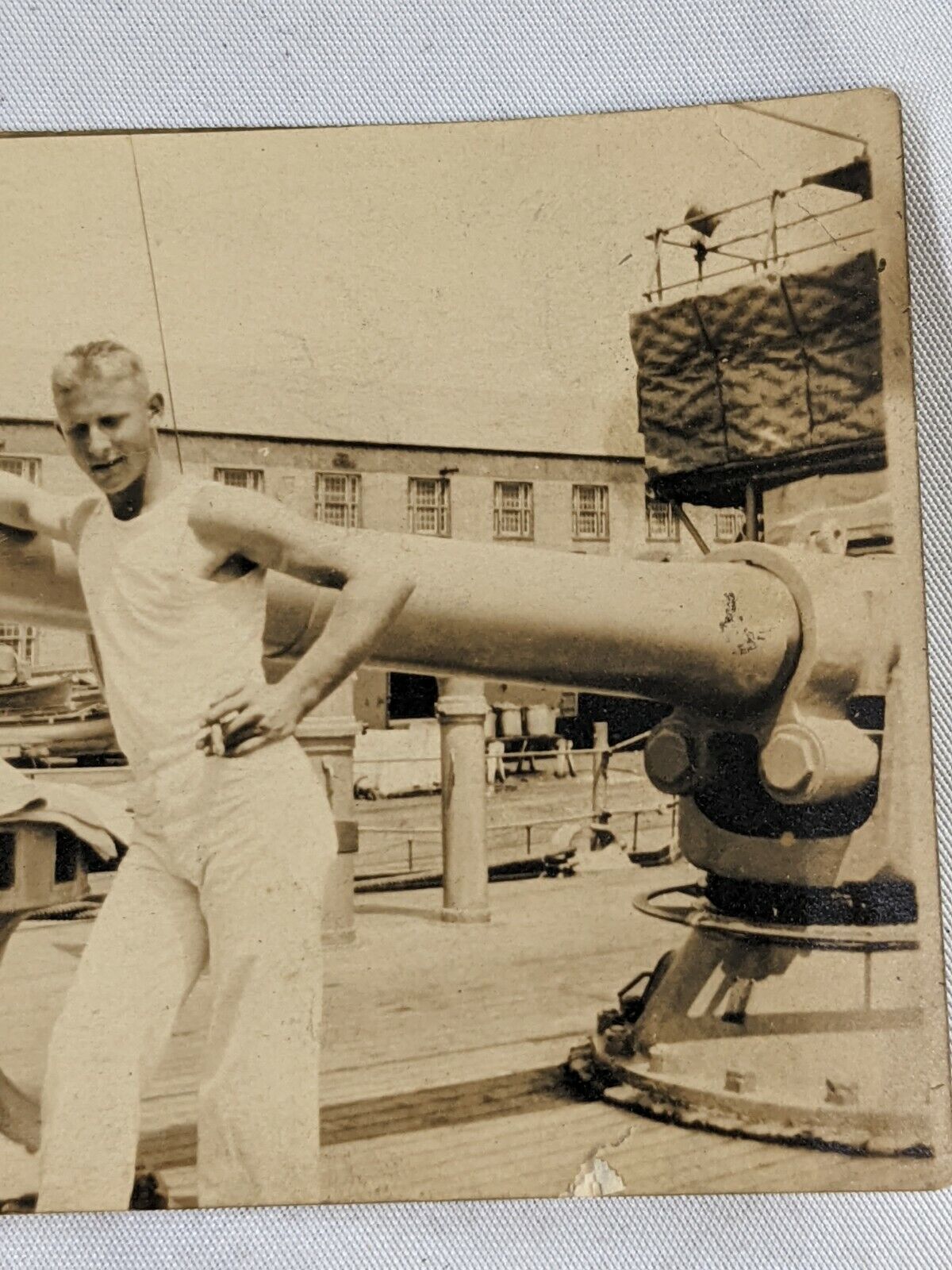 Vintage Crewmates USS Denver Navy Sailors Photograph Jake Watterson & Friend