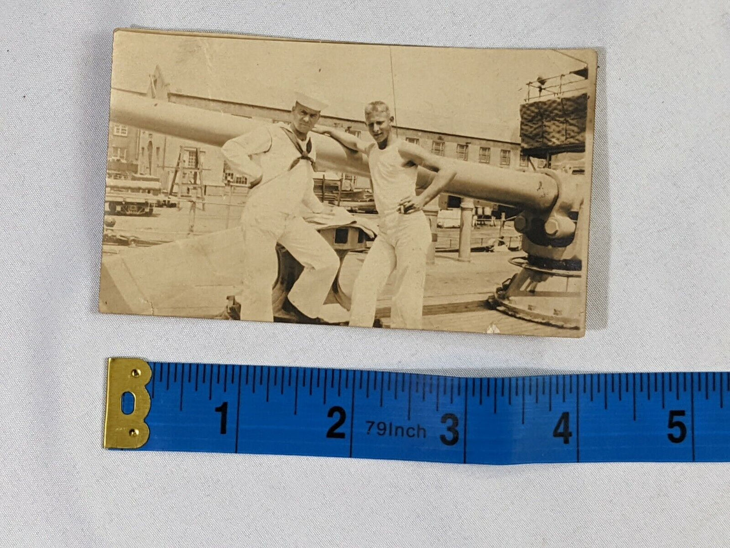 Vintage Crewmates USS Denver Navy Sailors Photograph Jake Watterson & Friend