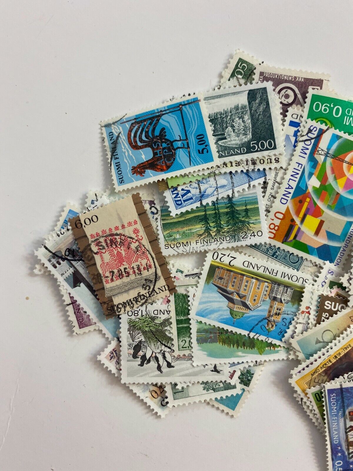 Huge Lot Finland Europe Collectible Postage Stamps