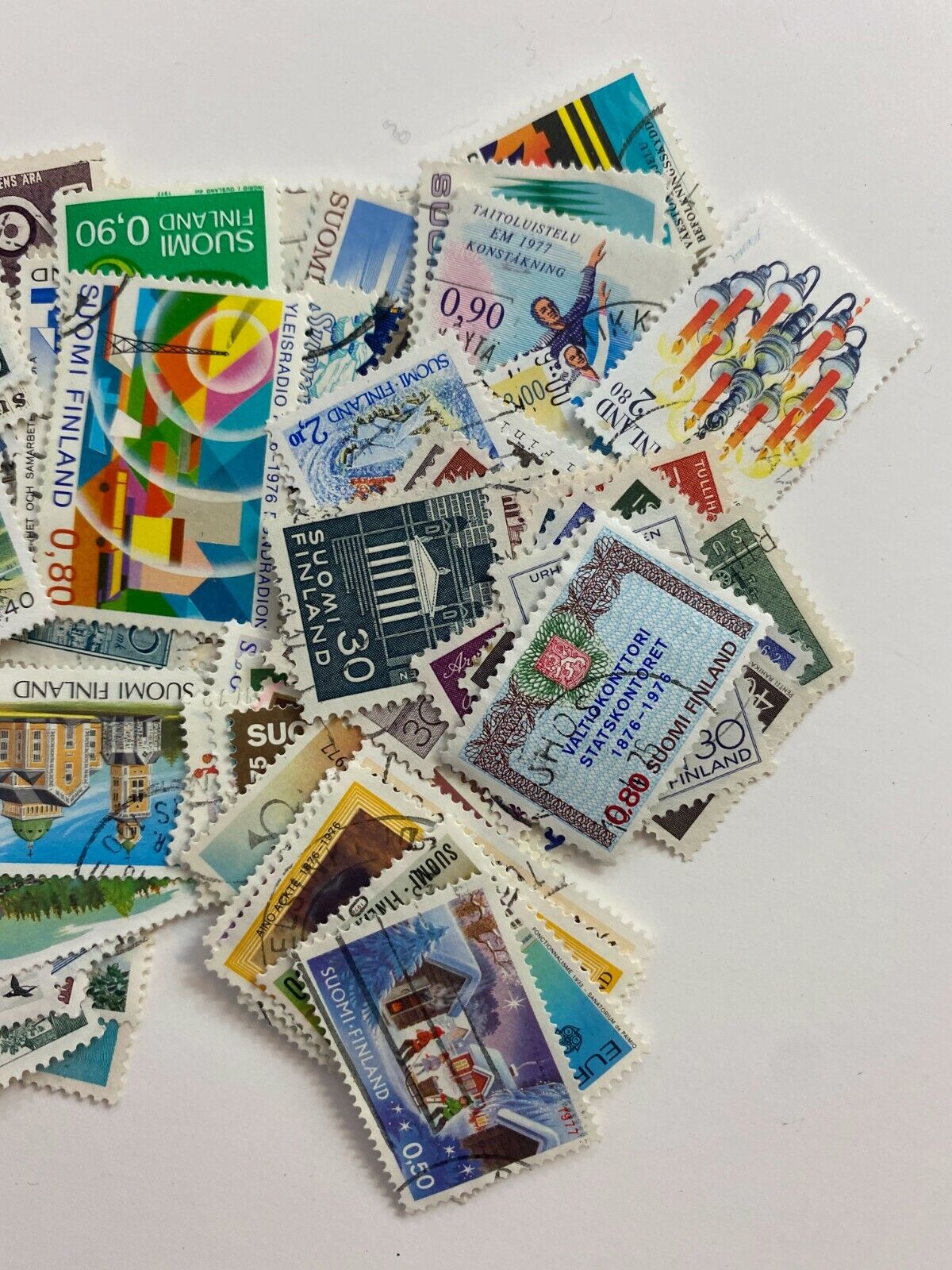 Huge Lot Finland Europe Collectible Postage Stamps