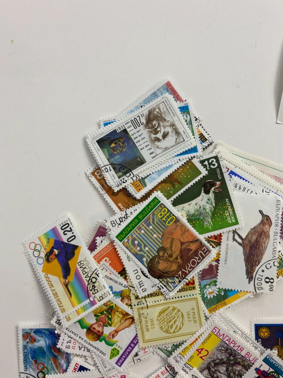 Huge Lot Bulgaria Europe Collectible Postage Stamps