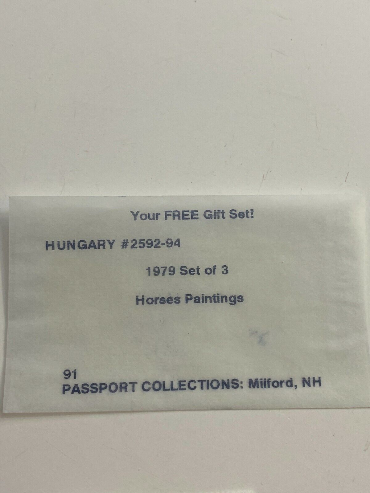 Hungary #2592-94 1979 Set of 3 Horses Paintings Collectible Postage Stamps