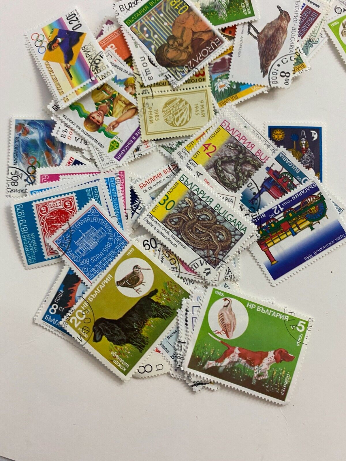 Huge Lot Bulgaria Europe Collectible Postage Stamps