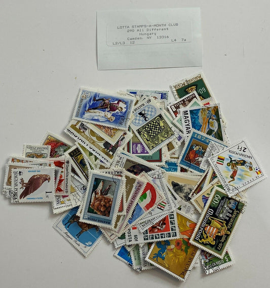 Huge Lot Hungary Europe Collectible Postage Stamps