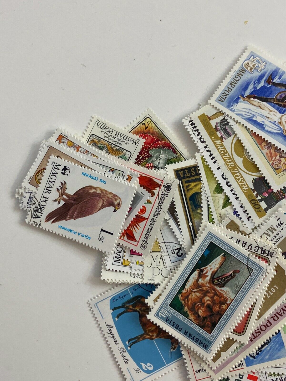 Huge Lot Hungary Europe Collectible Postage Stamps