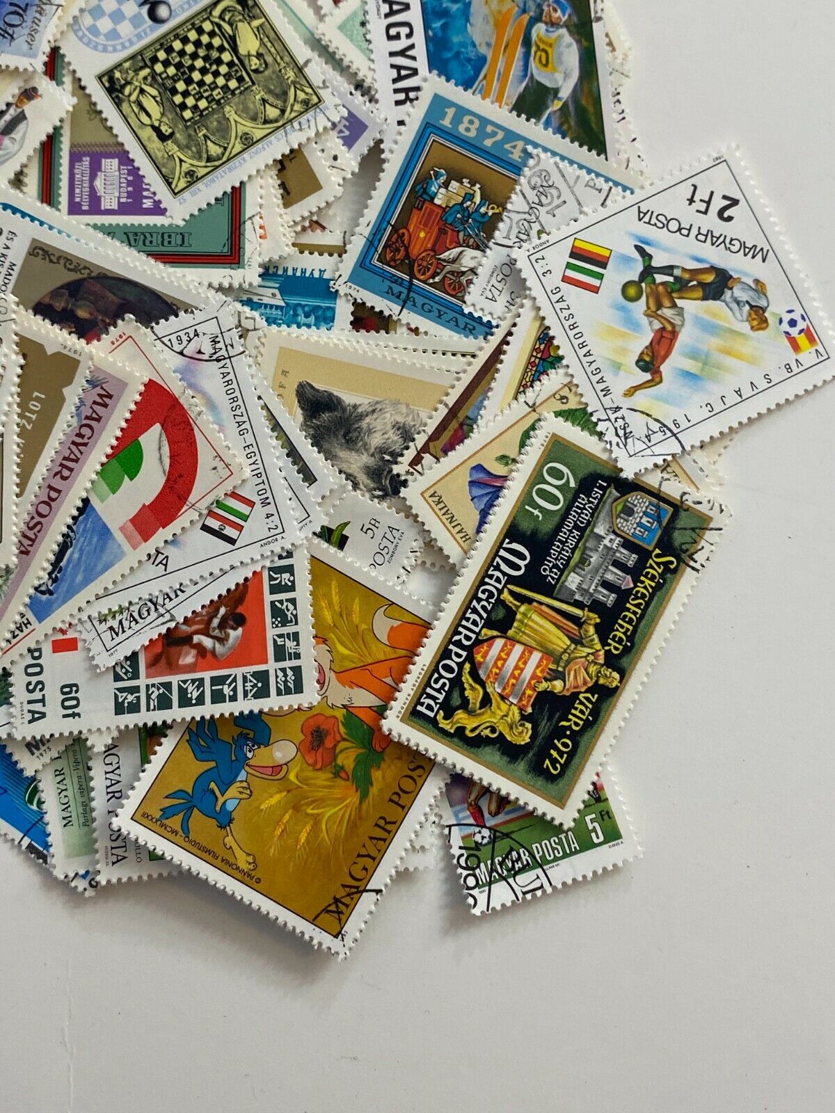 Huge Lot Hungary Europe Collectible Postage Stamps