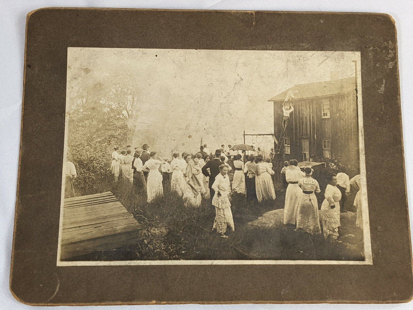 Vintage Photograph Family People Sepia Framed Photo