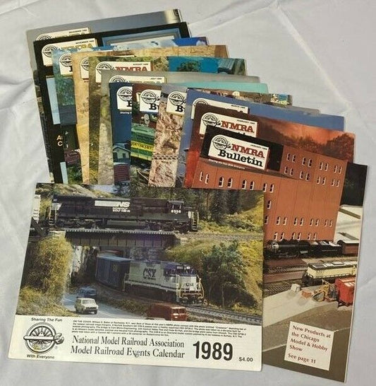 NMRA Bulletin January-December 1989 Collectible Magazine Complete Yearly Issue