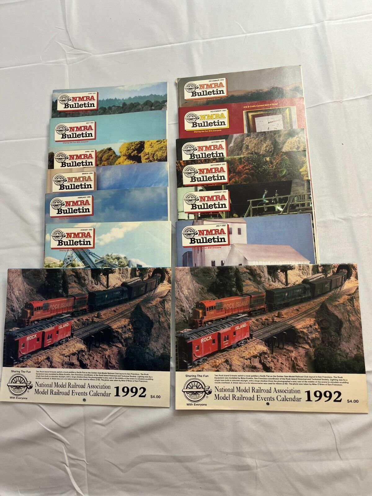 NMRA Bulletin January-December 1992 Collectible Magazine Complete Yearly Issue