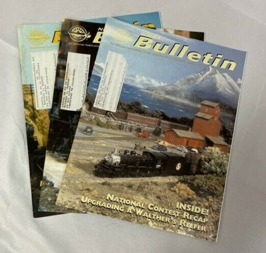 Lot of 3 NMRA Bulletin Magazine Last Quarter of 2002 Monthly Issue Collectible