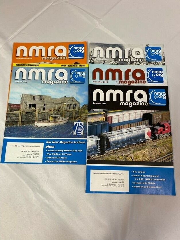 Lot of 5 NMRA Magazine 2010 Monthly Issues