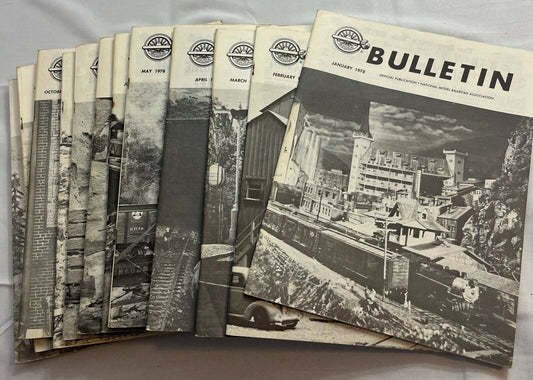 NMRA Bulletin January-December 1978 Collectible Magazine Complete Yearly Issue
