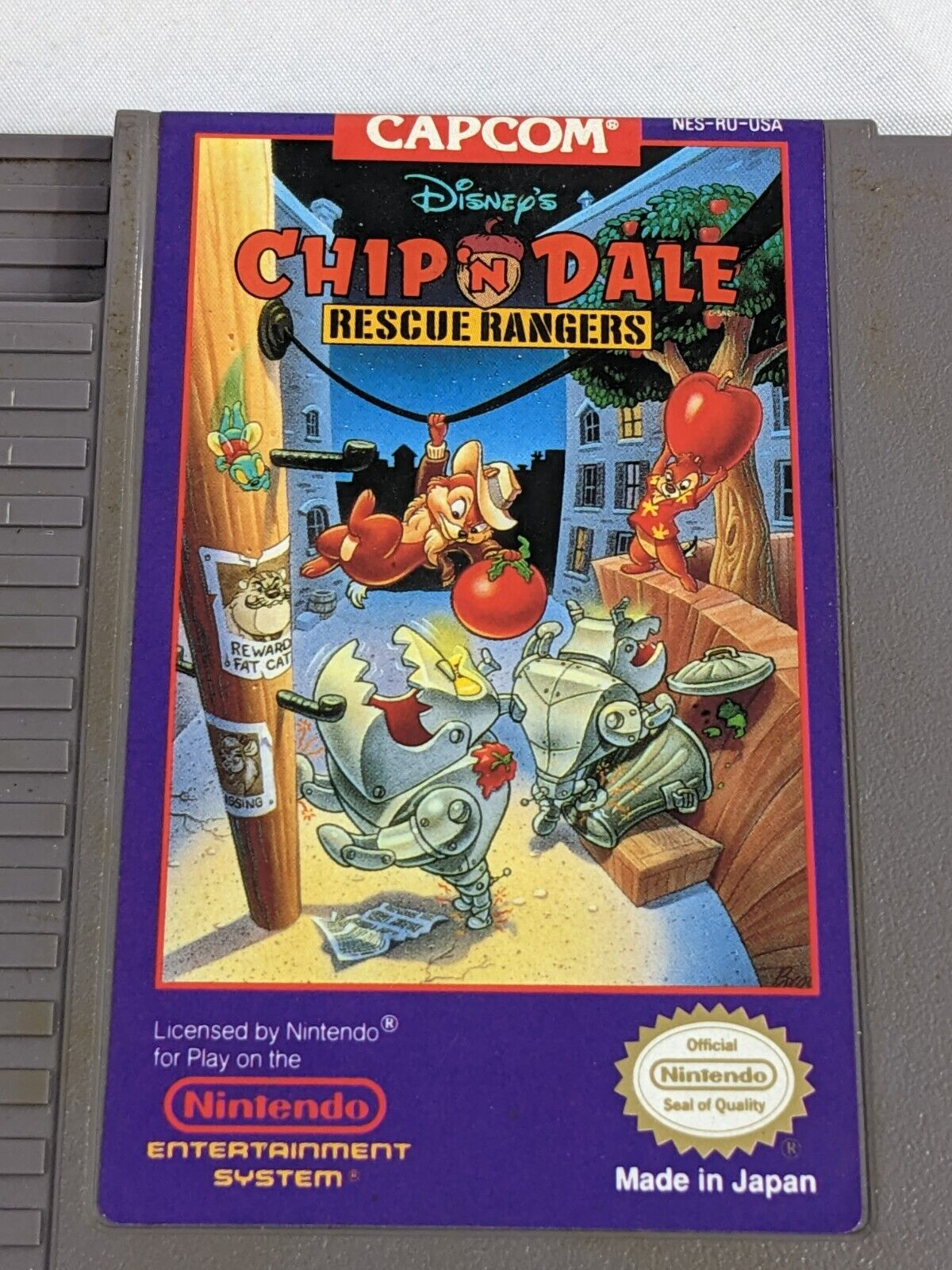 Disney's Chip N Dale Rescue Rangers Nintendo NES Vintage Video Game Cartridge