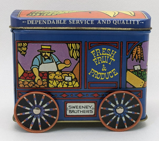 Vintage Sweeney Brothers Tin Can by JSNY Fresh Fruit & Produce Rolling Stall