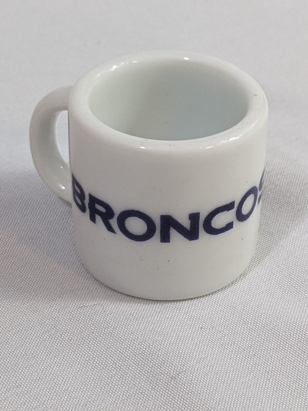 NFL Denver Broncos Collectible Mini Mug Espresso Coffee Shot White