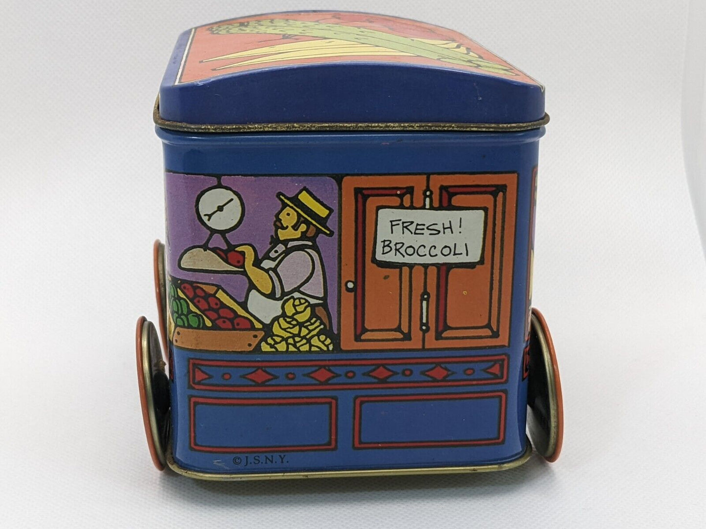 Vintage Sweeney Brothers Tin Can by JSNY Fresh Fruit & Produce Rolling Stall