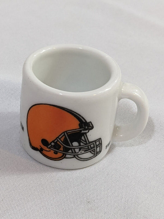 NFL Cleveland Browns Collectible Mini Mug Espresso Coffee Shot White