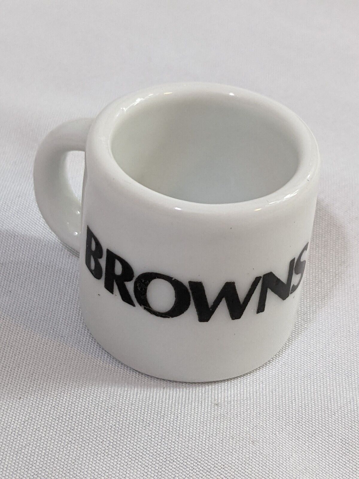 NFL Cleveland Browns Collectible Mini Mug Espresso Coffee Shot White