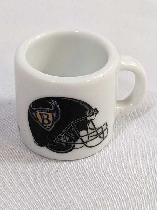 NFL Baltimore Ravens Collectible Mini Mug Espresso Coffee Shot White