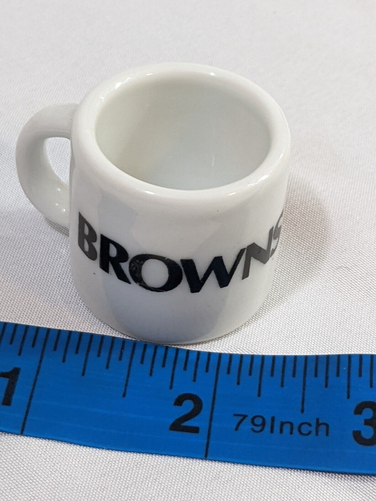 NFL Cleveland Browns Collectible Mini Mug Espresso Coffee Shot White