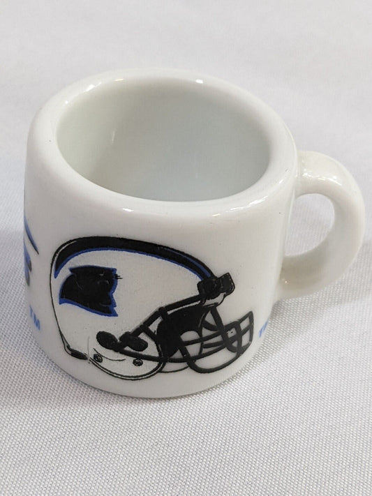 NFL Carolina Panthers Collectible Mini Mug Espresso Coffee Shot White